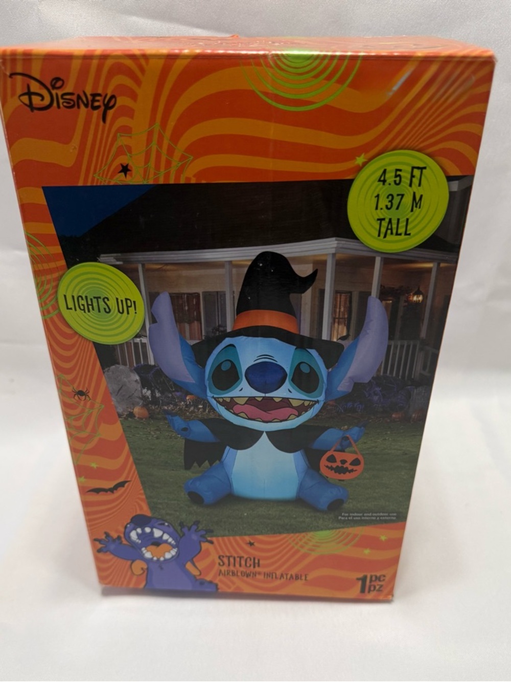 Disney Stitch Halloween Witch Inflatable